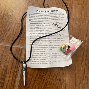 Essential oil necklace